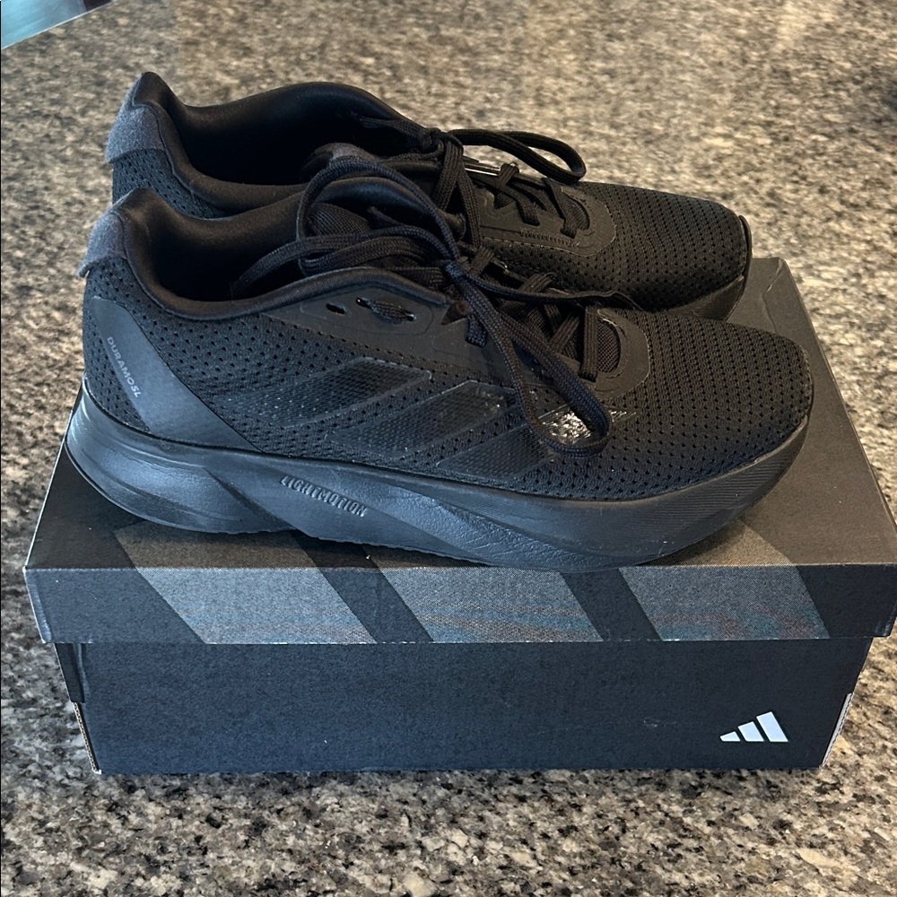 Adidas Triple Black Athletic Sneakers